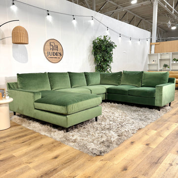Interior Define Sloan 4-Piece Corner Sectional Sofa with Chaise