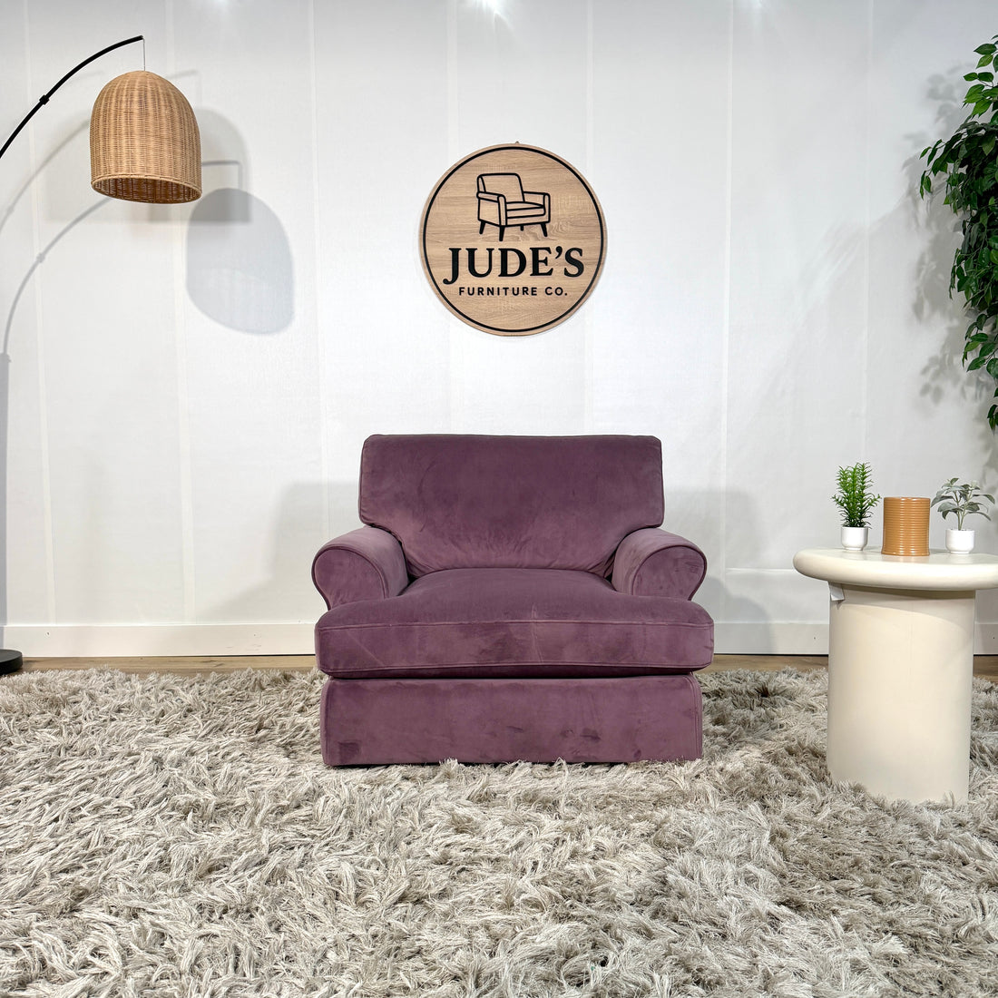 Interior Define Lavender Maxwell Swivel Chair - Delivery Available!
