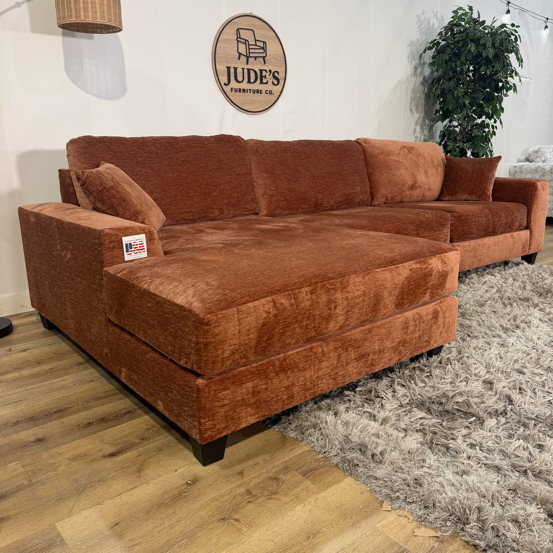 Steppe Left Facing 3 Piece Modular Sectional in Sepia