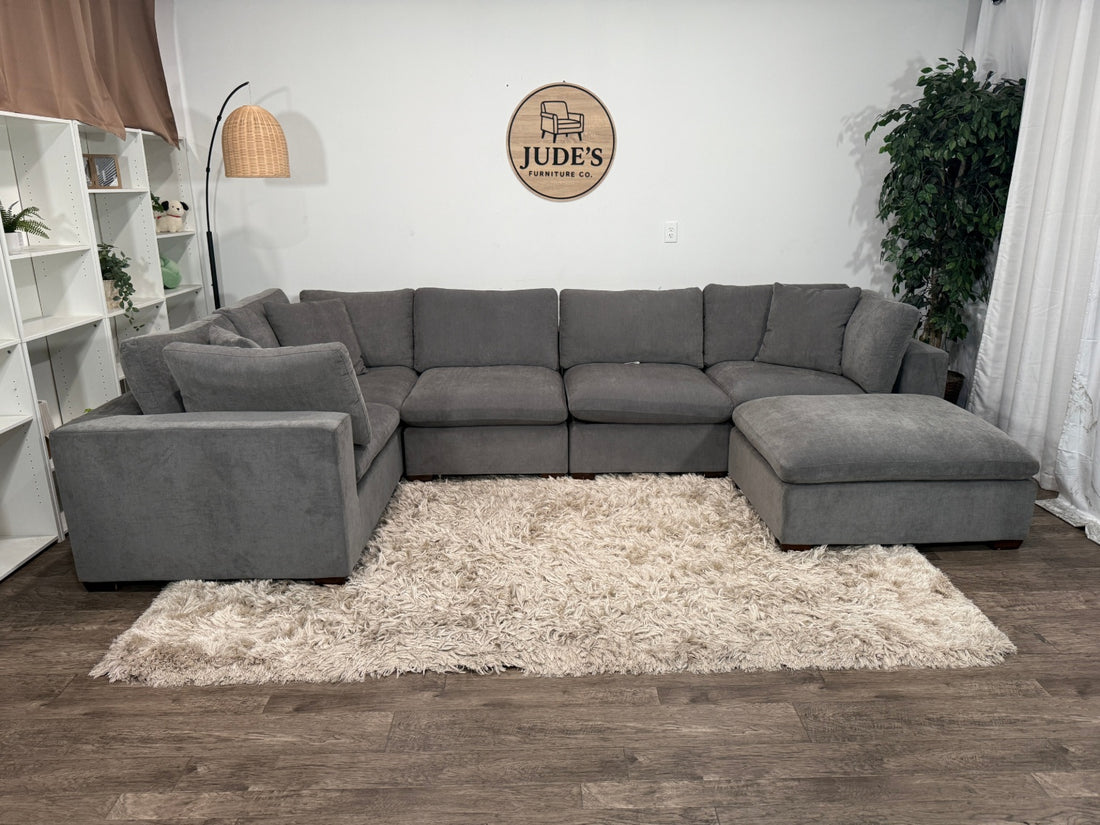 Dark Gray Thomasville Lowell 6-piece Modular Sectional