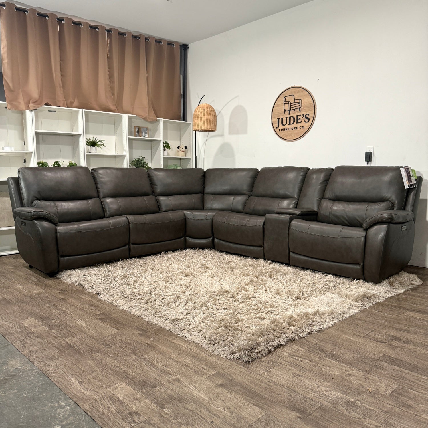 New Leather Sectional Sofa Couch with Power Recliners - Delivery Available
