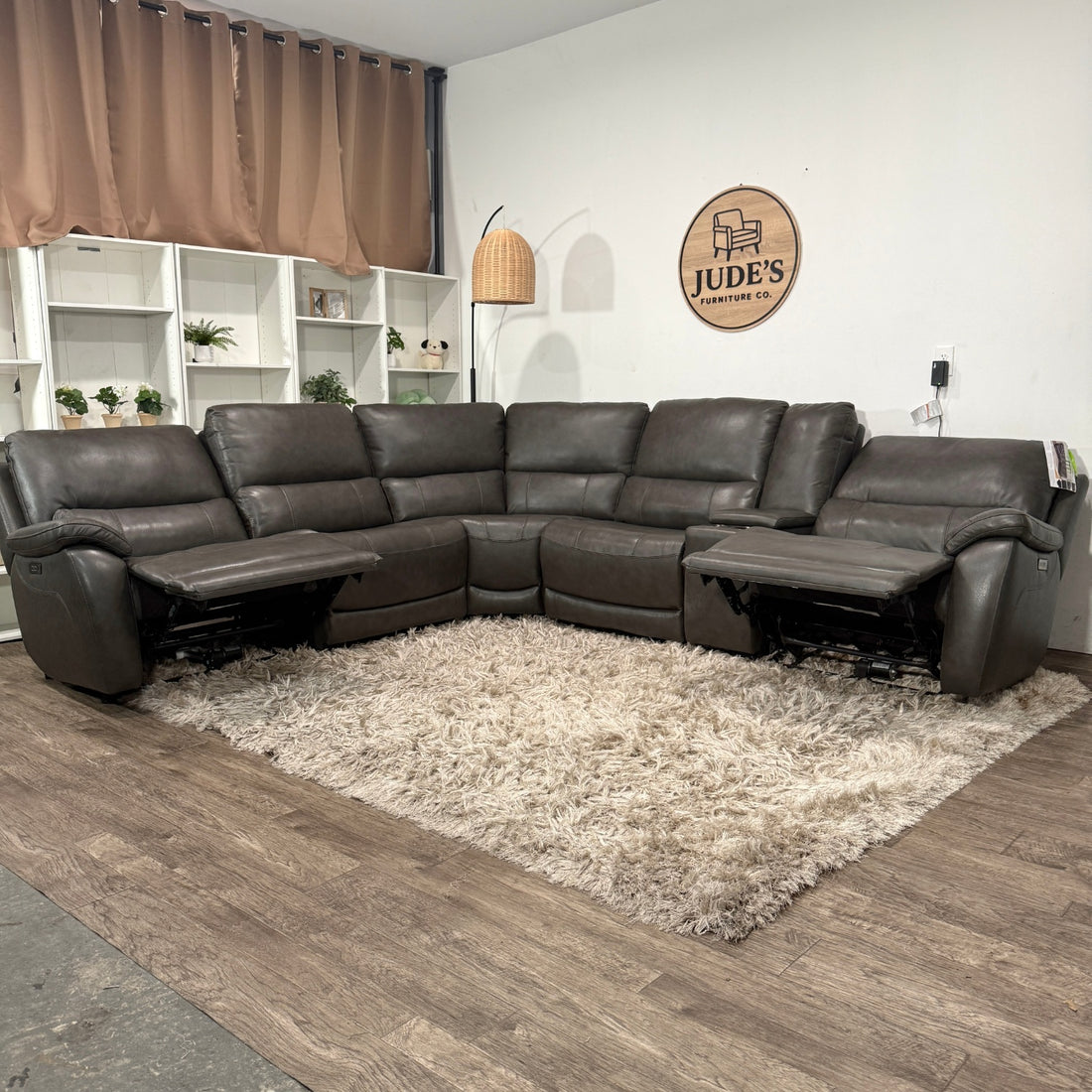 New Leather Sectional Sofa Couch with Power Recliners - Delivery Available