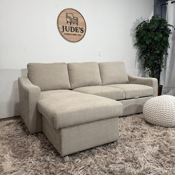 Sectional Sofa with Pull Out and Reversible Storage Chaise - Delivery Available