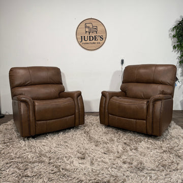 Barcalounger Bryson Leather Power Rocker Recliner with Power Adjustable Headrest