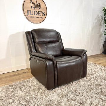 Barcalounger Bryson Leather Power Rocker Recliner with Power Adjustable Headrest