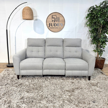 Alpendale Fabric Power Reclining Sofa with Power Headrests