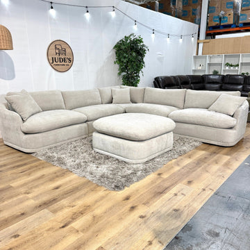 Hartley 6-piece Fabric Modular Sectional