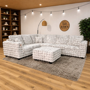 The Everly Sectional in Fluffy Fox