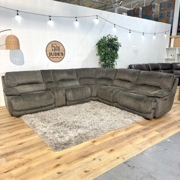Redding 6-piece Fabric Power Reclining Sectional with Power Headrest