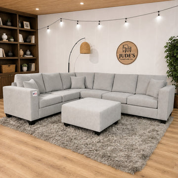 The Everly Sectional in Taupe