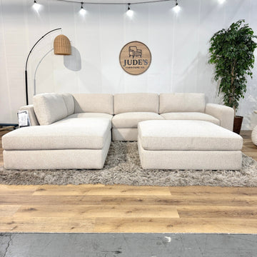 Andee Fabric Sectional with Ottoman